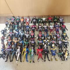 仮面ライダー　ソフビ　大量まとめ　ジャンク　アマゾン　クウガ　カブト　電王のサムネイル