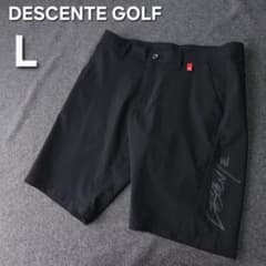 極美品 近年 デサントゴルフ ストレッチゴルフハーフパンツ ブラック L 速乾 極美品 近年 デサントゴルフ ストレッチゴルフハーフパンツ ブラック L