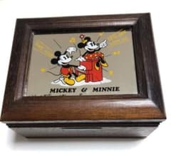 レトロ☆レア ヴィンテージミッキーアンドミニー ミュージカルボックス