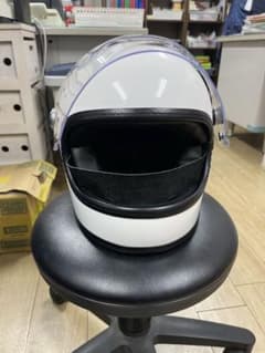 侍フルフェイスヘルメット　ホワイト　本革オーダーマスク付き 侍フルフェイスヘルメット ホワイト 本革オーダーマスク付き - メルカリ