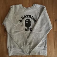 A BATHING APE スウェット トレーナー グレー Mのサムネイル