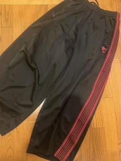 ニードルス×TW ヒザデル トラックパンツ XS ブラック×ボルドーのサムネイル
