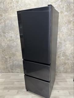 20年製　HITACHI R-V38KVブラック冷蔵庫 3ドア　375L 日立 375L 3ドア冷蔵庫 R-V38KV 2020年製 - メルカリ