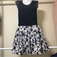 花柄ドッキングワンピースのサムネイル
