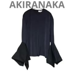 AKIRANAKA アキラナカ フレアスリーブ 異素材 ブラウス デザイナー