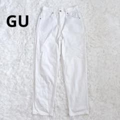 GU Denim Pants, Straight Leg, XS, White, Clean and Natural Style