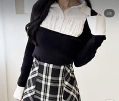 アンミール Anmille 新品未開封 シャツドッキングニット - メルカリ