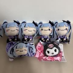 初音ミク × クロミ もちぴこ マスコット ぴょこきゅんシュシュ 6点セット