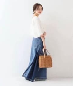 【専用】SLOBE IENA  サイドフレアデニムロングスカートのサムネイル