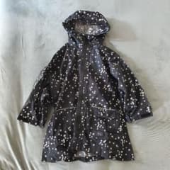 kiu レインコート 星柄 ブラック キッズ 110-130cmのサムネイル