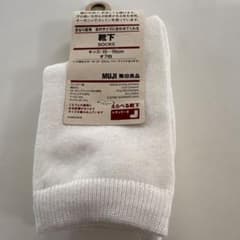 無印良品　クルー靴下　オフ白15-19のサムネイル