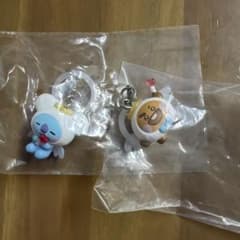 BT21 천사 마스코트 키링 2 개 세트
