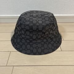 COACH バケットハット ブラック/グレー　M/L