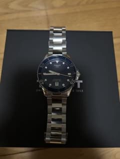 미사용 신품 TISSOT 시스터 1000 300m 남성 시계