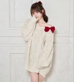 ロゼミューズ Oversized cable knit OP - メルカリ