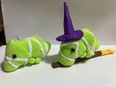 ハロウィン　むっちりミイラ青虫2個セットのサムネイル