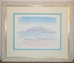 版画 作者不詳 サイン有 ジクレー 江の島 逸品 J192 - メルカリ