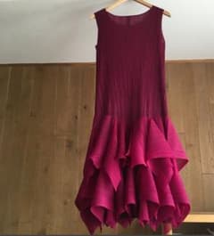 美品 プリーツプリーズPLEATS PLEASE ロング 変形 ワンピース - メルカリ