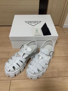PRADA モノリス　ラバーサンダル ホワイトのサムネイル