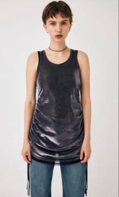 moussy マウジー　レースアップラメキャミのサムネイル