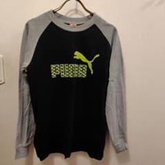 PUMA 長袖カットソー 黒/グレーBoys160cmのサムネイル