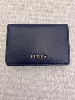 FURLA 名刺入れ カードケース ネイビーのサムネイル
