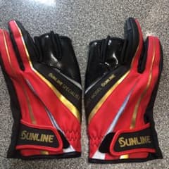 SUNLINE サンライン　フィッシンググローブ　手袋　美品のサムネイル
