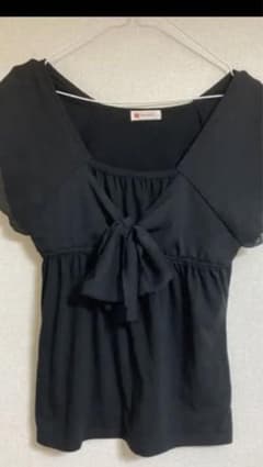 ★トップスブラウス★ ブラック　L sizeのサムネイル