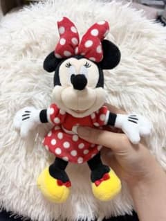 に*ぬ様 ディズニー　ミニーマウス　ミニーちゃん　ぬいぐるみキーホルダーのサムネイル