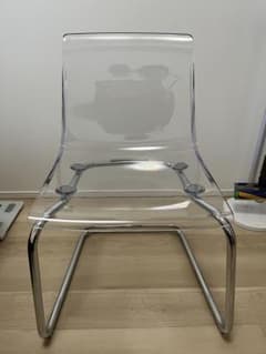 IKEA TOBIASトービアス ダイニングチェア クリア - メルカリ
