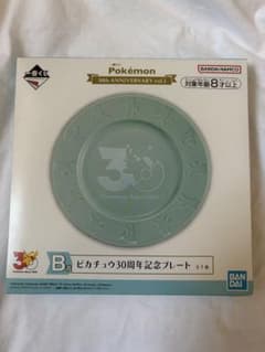 이치 반 쿠지 Pokémon 30th ANNIVERSARY B상 플레이트