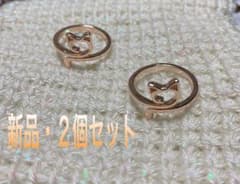 猫型 かぎ針編み用 ヤーンガイド 　　　　2個セットのサムネイル