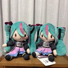 初音ミク ふわぷちMぬいぐるみ -Punk!-2体セット　新品　タグ付き