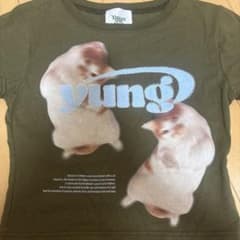 Younger Song Cats meme ss tee2 カーキのサムネイル