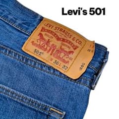 リーバイス 501 濃紺 Vステッチ 00501-1690 大きいサイズ W36 - メルカリ