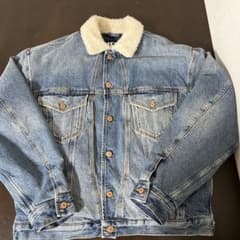 DIESEL ボアデニムジャケット インディゴブルー Lサイズ - メルカリ