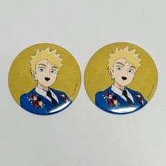 モブサイコ100 コラボカフェ本舗 花沢輝気 BIG缶バッジ 2点セット