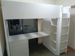 【 グゥ様専用 】IKEA イケア STUVA ロフトベッド 白のサムネイル