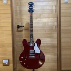 Epiphone DOT 赤 セミホロウボディES-335 - メルカリ