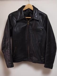 Schott 642 サイズ 34 黒 ライダース シングル トラッカー 襟付 Schott 642 サイズ 34 黒 ライダース シングル トラッカー 襟付 - メルカリ