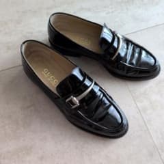 GUCCI エナメルローファー ブラック 34.5Cのサムネイル