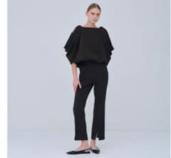 Laubeblanc Linear Slit Pants M ブラック Laubeblanc Linear Slit Pants M ブラック - メルカリ