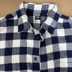 ★UNIQLO★シャツチェック柄 長袖 XLのサムネイル