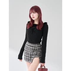 ダーリッチ Darich ネックファーケーブルニットトップスのサムネイル