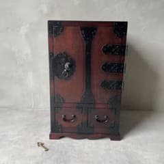 仙台箪笥 時代箪笥 和風家具 キャビネット 木製 レトロ 鍵つき - メルカリ