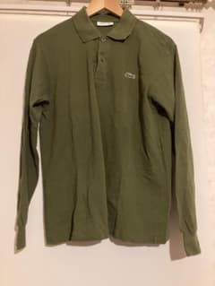 LACOSTE 長袖 ポロシャツ カーキ サイズ4のサムネイル
