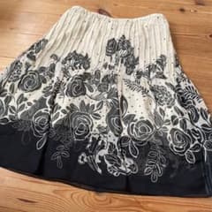花柄シフォンフレアスカートのサムネイル