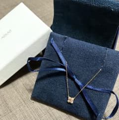 AHKAH ポワンペタルパヴェ ネックレス K18YG ピンクサファイア♡のサムネイル