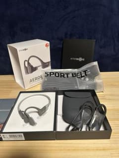 美品】AFTERSHOKZ AEROPEX 骨伝導イヤホン レッド AS800 - メルカリ