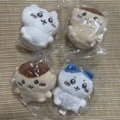 ちいかわ マスコット ぬいぐるみ ガチャガチャ4体セットのサムネイル